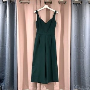 Sweetheart Scuba Wide Leg Crop Jumpsuit